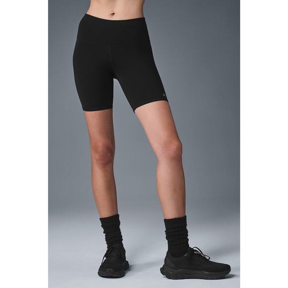 Alo Yoga High Waist Biker Short Black – S - Picture 6 of 6